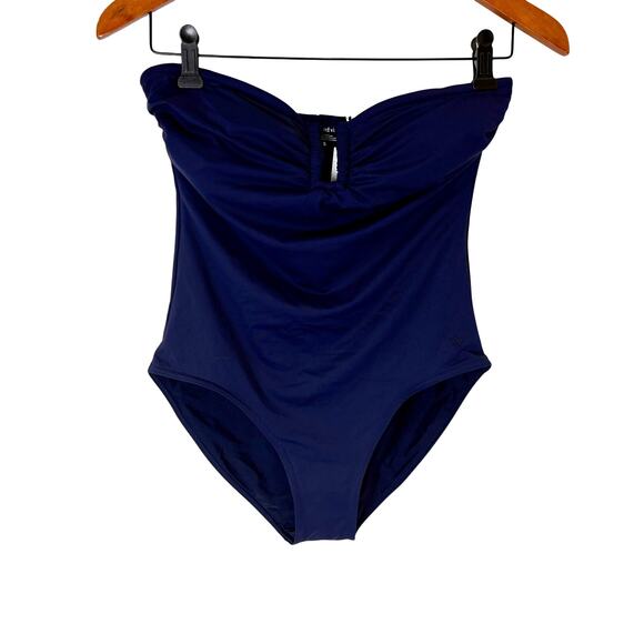 Vineyard Vines - Strapless One Piece Swimsuit -Nautical Navy- Women's Size S-NWT - Picture 1 of 9
